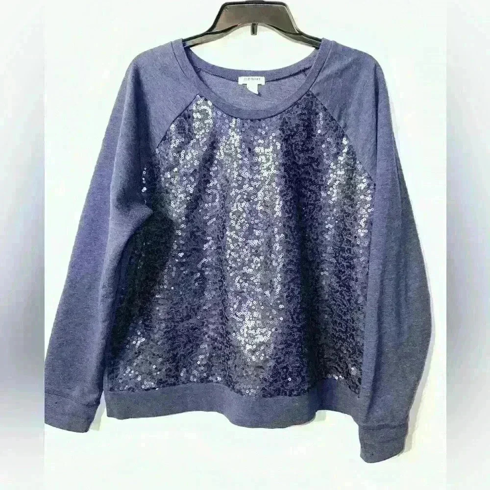 Womens Old Navy Navy Blue Pullover Sweatshirt XL